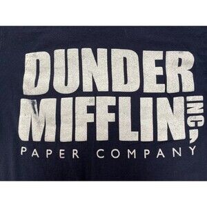 Dunder Mifflin Inc Paper Company 100% Ringspun Cotton Size M